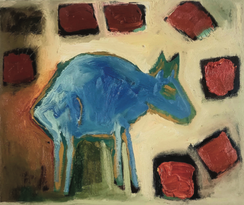 Buffalo and Red Blocks